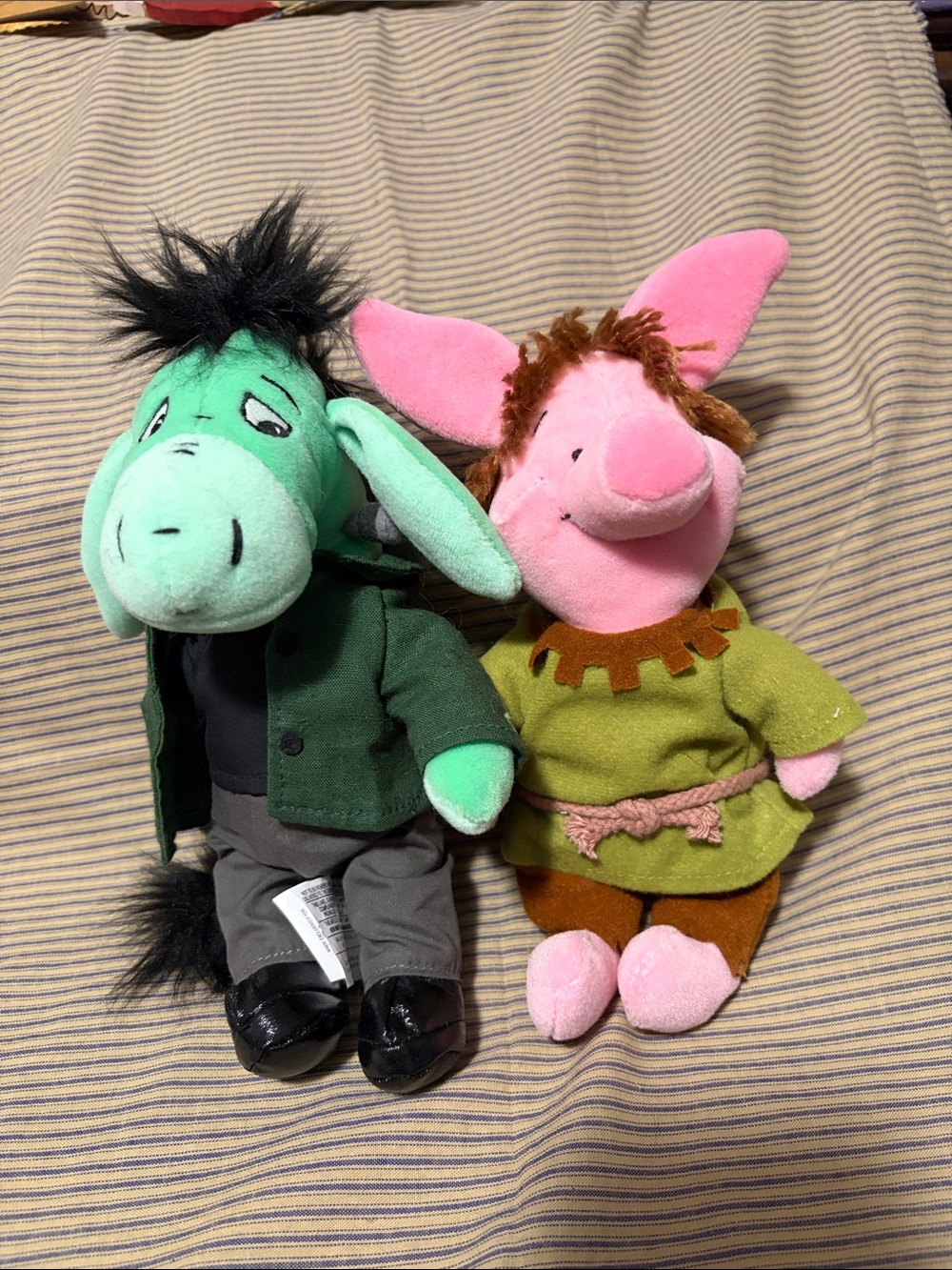 Disney Halloween Beanbags Frankenstein's Monster Eeyore and Igor Piglet